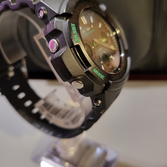 G-SHOCK WATCH ⌚️ AWG-M100F MULTI BAND 6 / TOUGH SOLAR - BLACK/GREEN - Picture 3 of 8